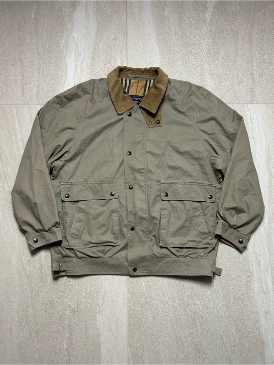 Burberry Other - VINTAGE BURBERRYS FIELD JACKET MENS XL UTILITY BOMBER ZIP NOVA CHECK PLAID RARE